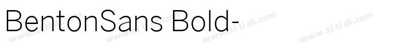 BentonSans Bold字体转换